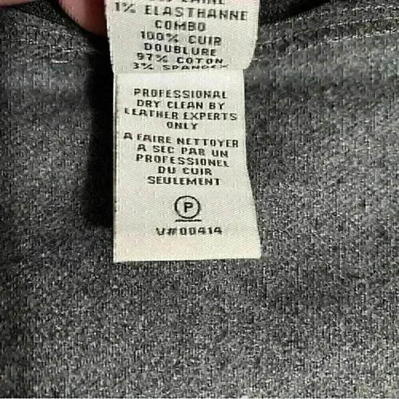 Diane Von Furstenberg Dawn Shorts 0 Grey Casual Luxury Wool Blend Leather Trim - Picture 7 of 9